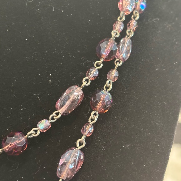 Nicky Butler Beaded Crystal Cross Double Strand Necklace - Picture 4 of 6